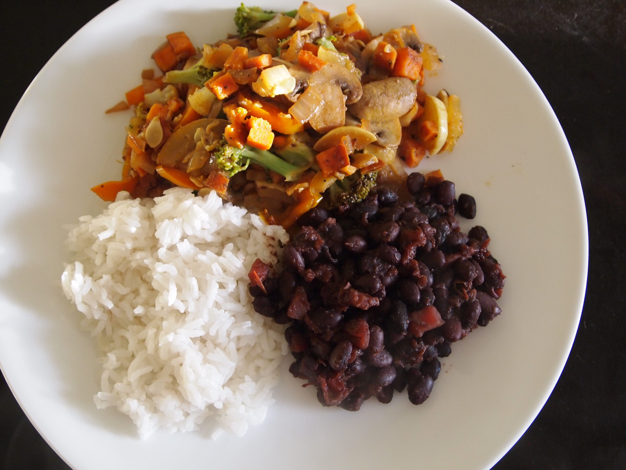 Veggie Fajitas with Beans & Rice