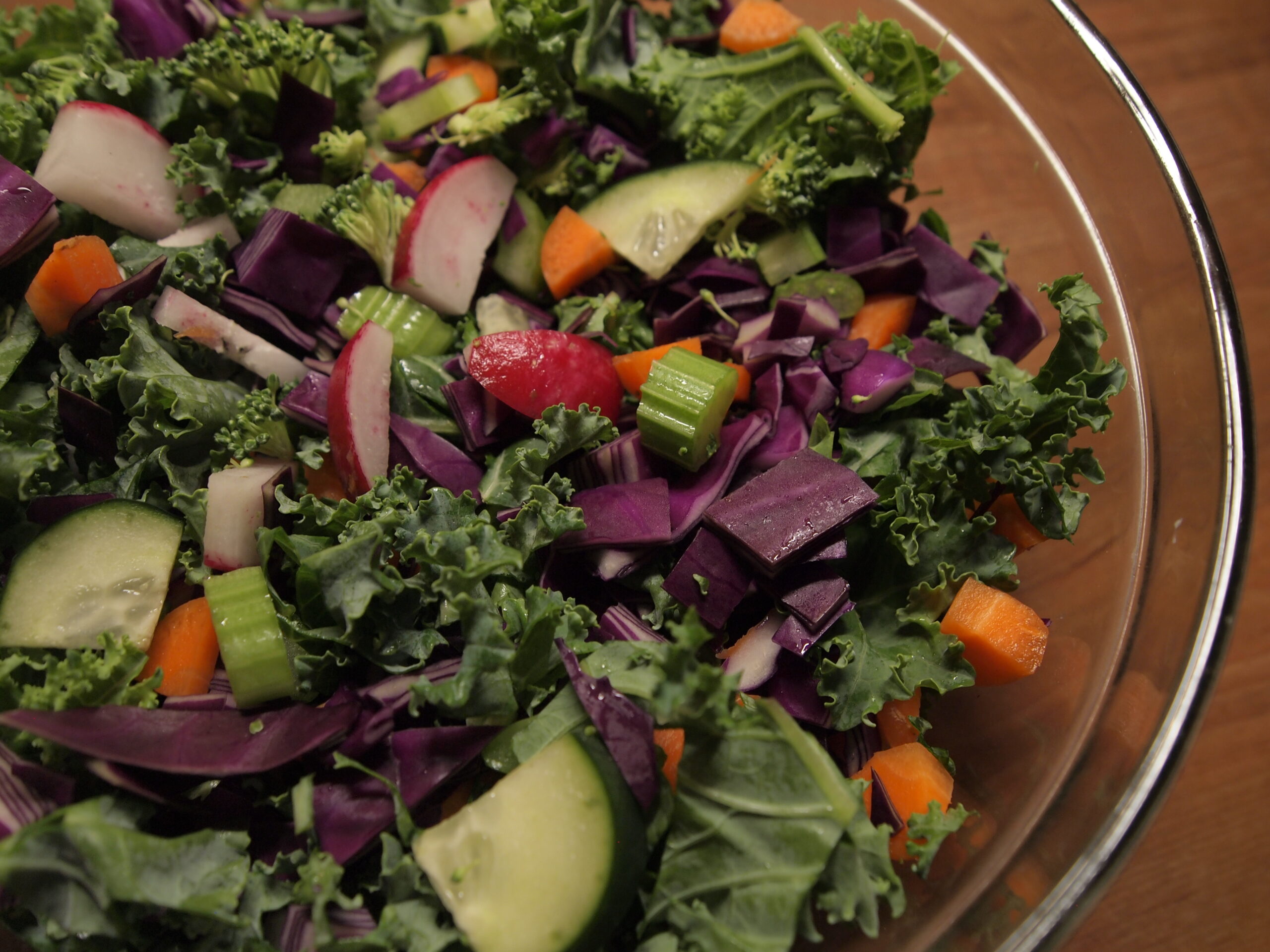 Mighty Rainbow Kale Salad