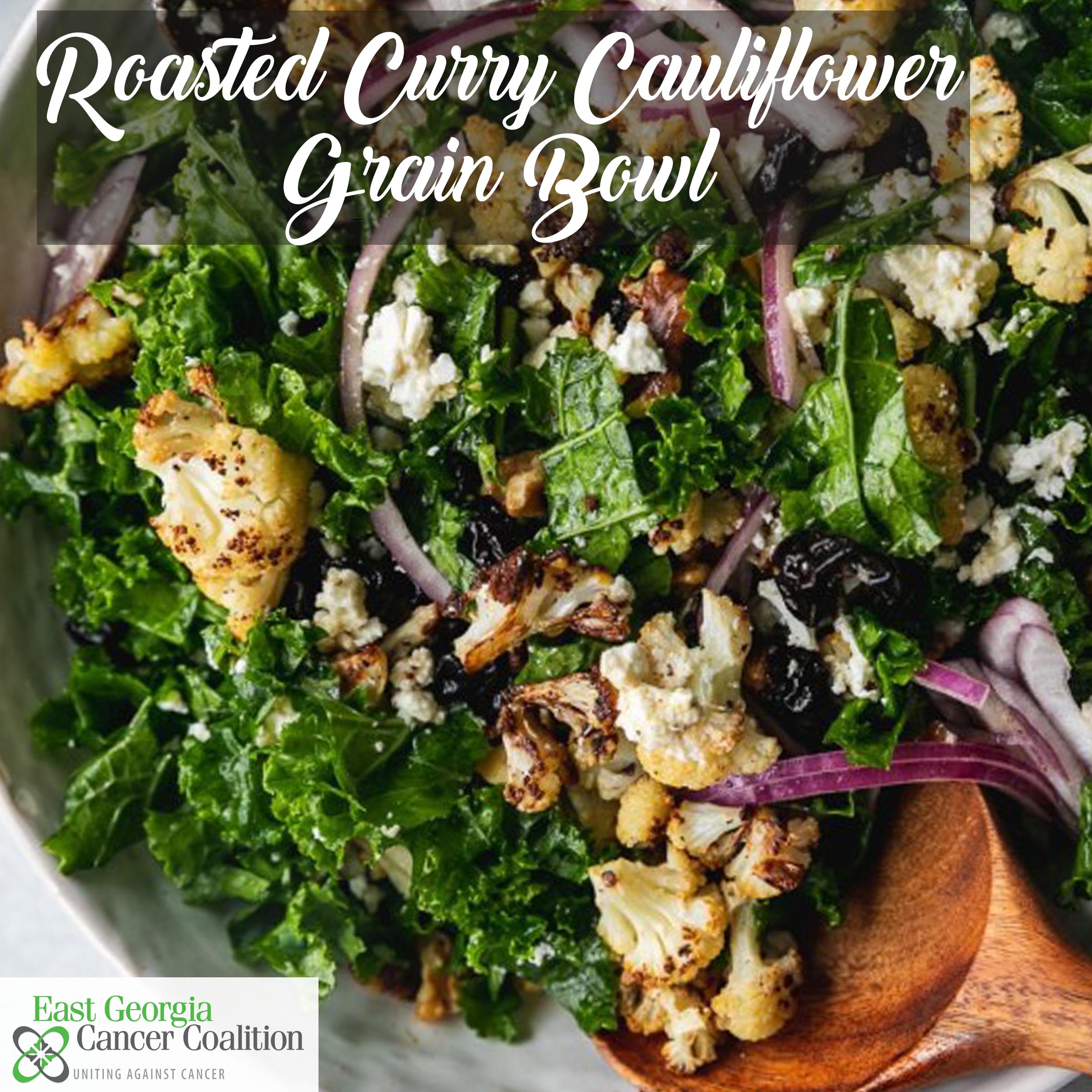 Roasted Curry Cauliflower & Grain Bowl