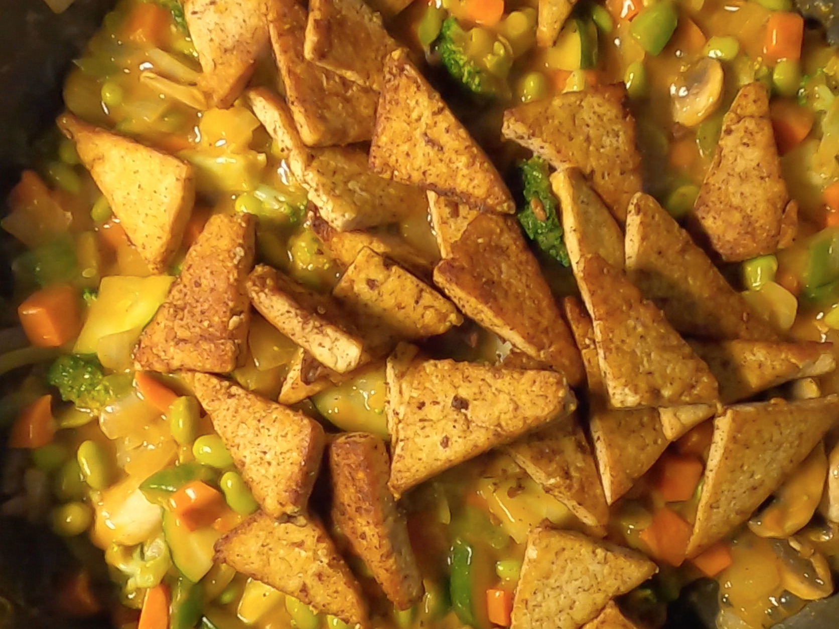 Tofu Stir Fry with Peanut Sauce