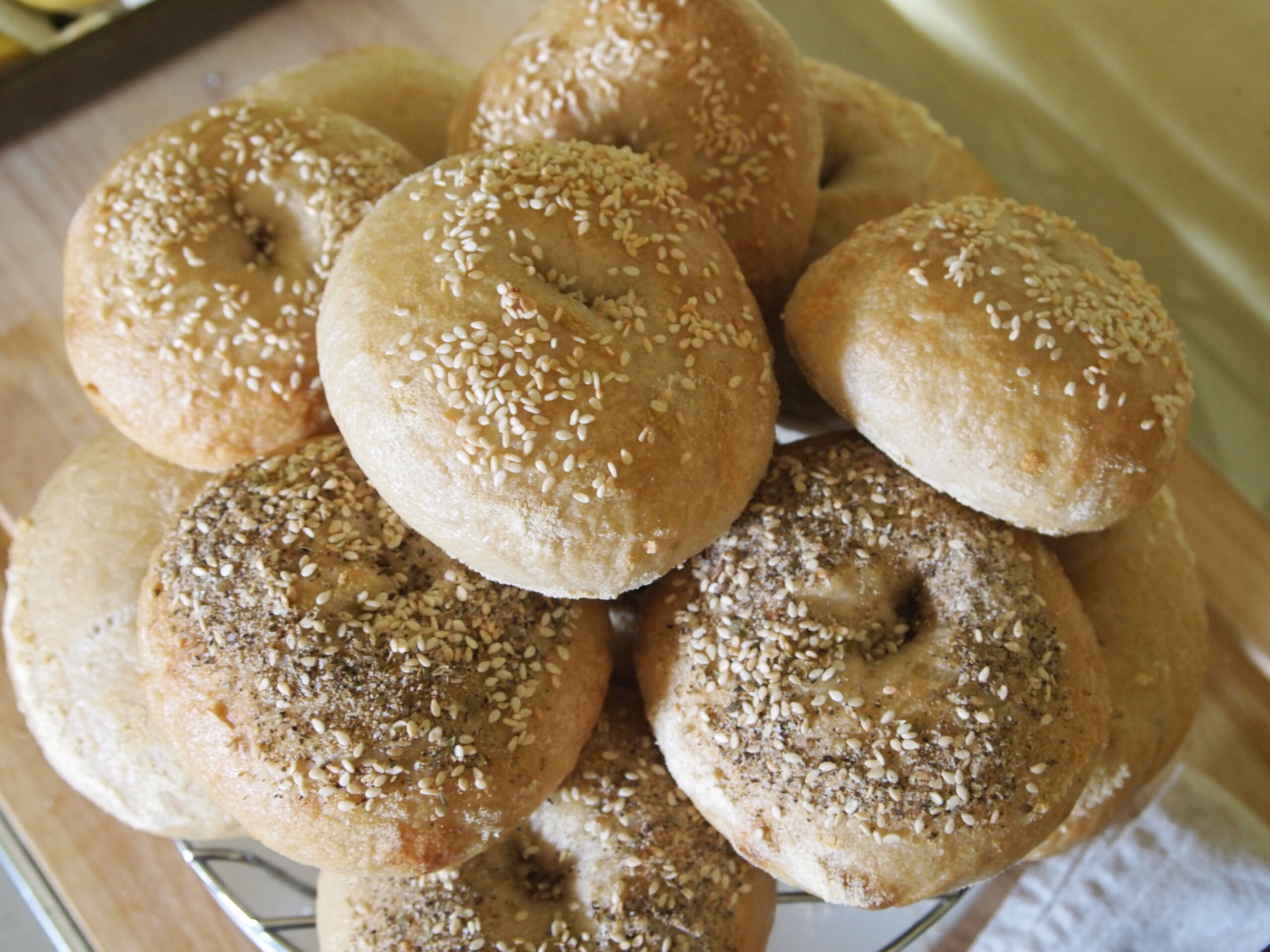 Sourdough Bagels