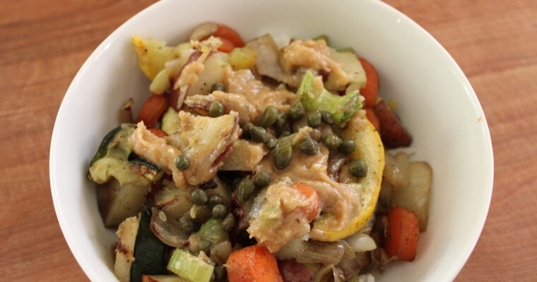 Root Vegetable Tahini Grain Bowl