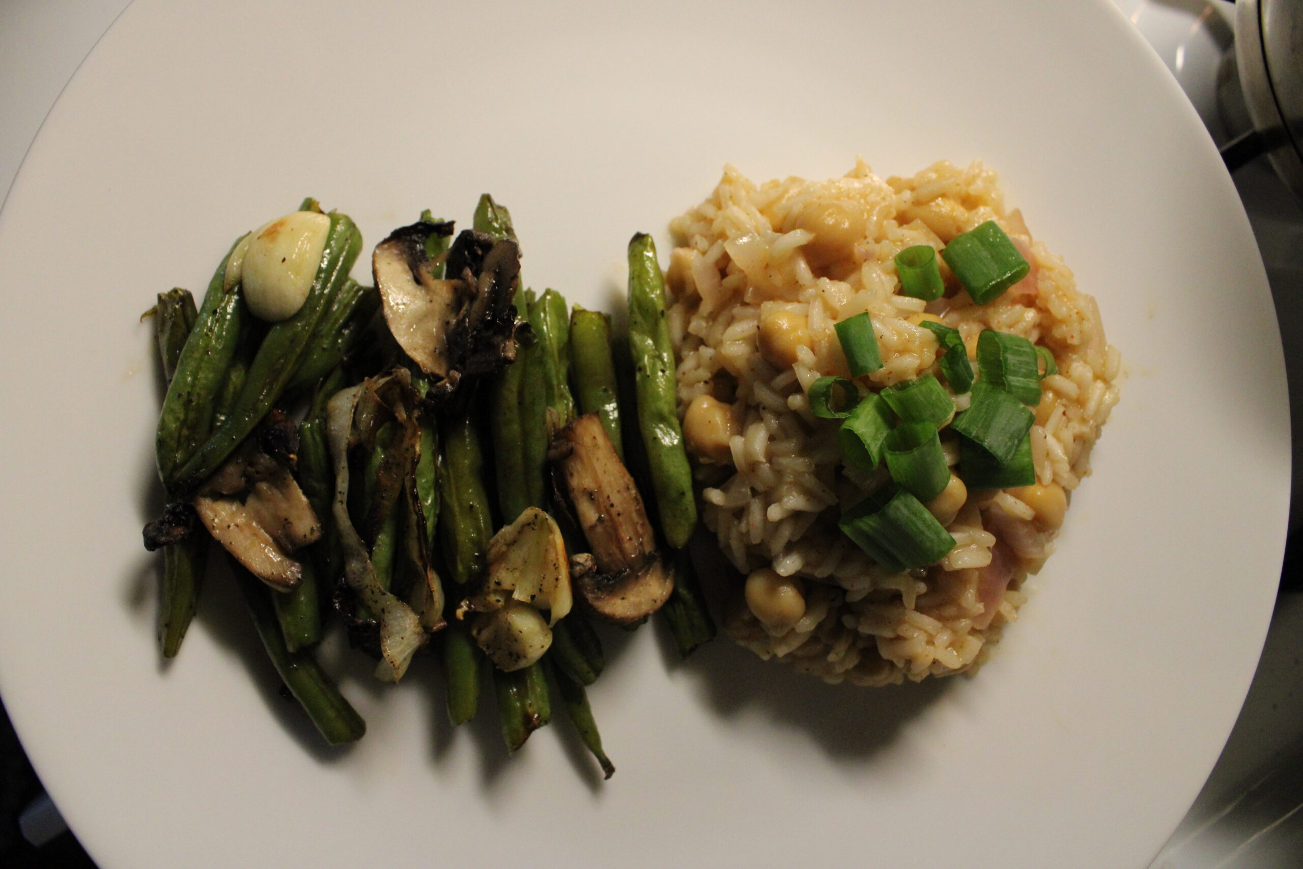 Roasted Green Beans & Rice Pilaf