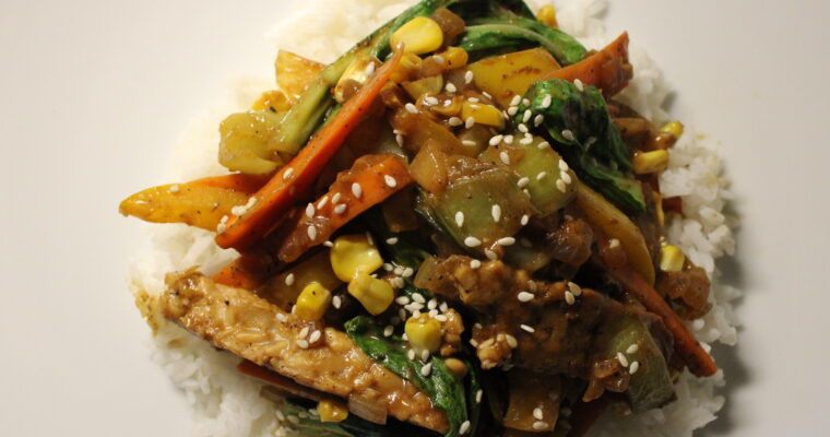 Bok Choy & Tempeh Stir Fry