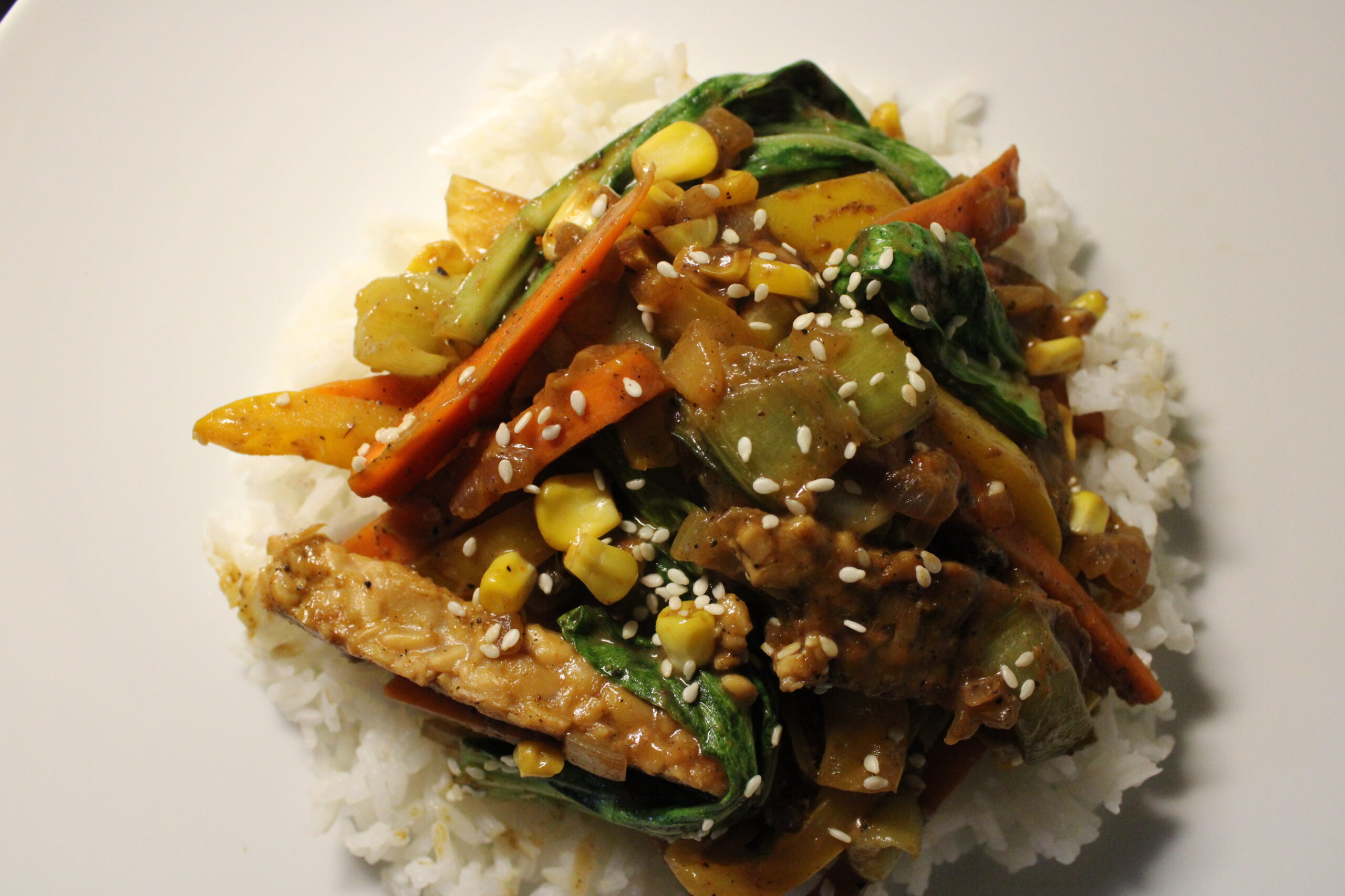 Bok Choy & Tempeh Stir Fry