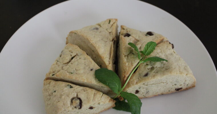 Mint Chocolate Scones