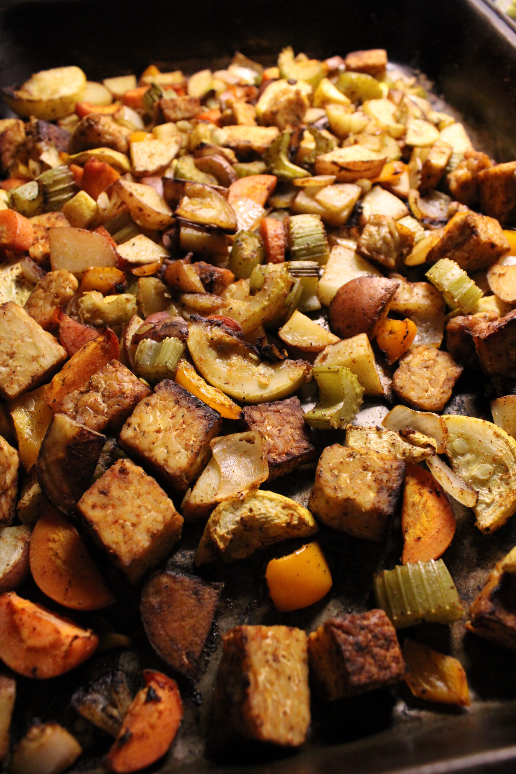 Summer Roasted Tempeh & Vegetables