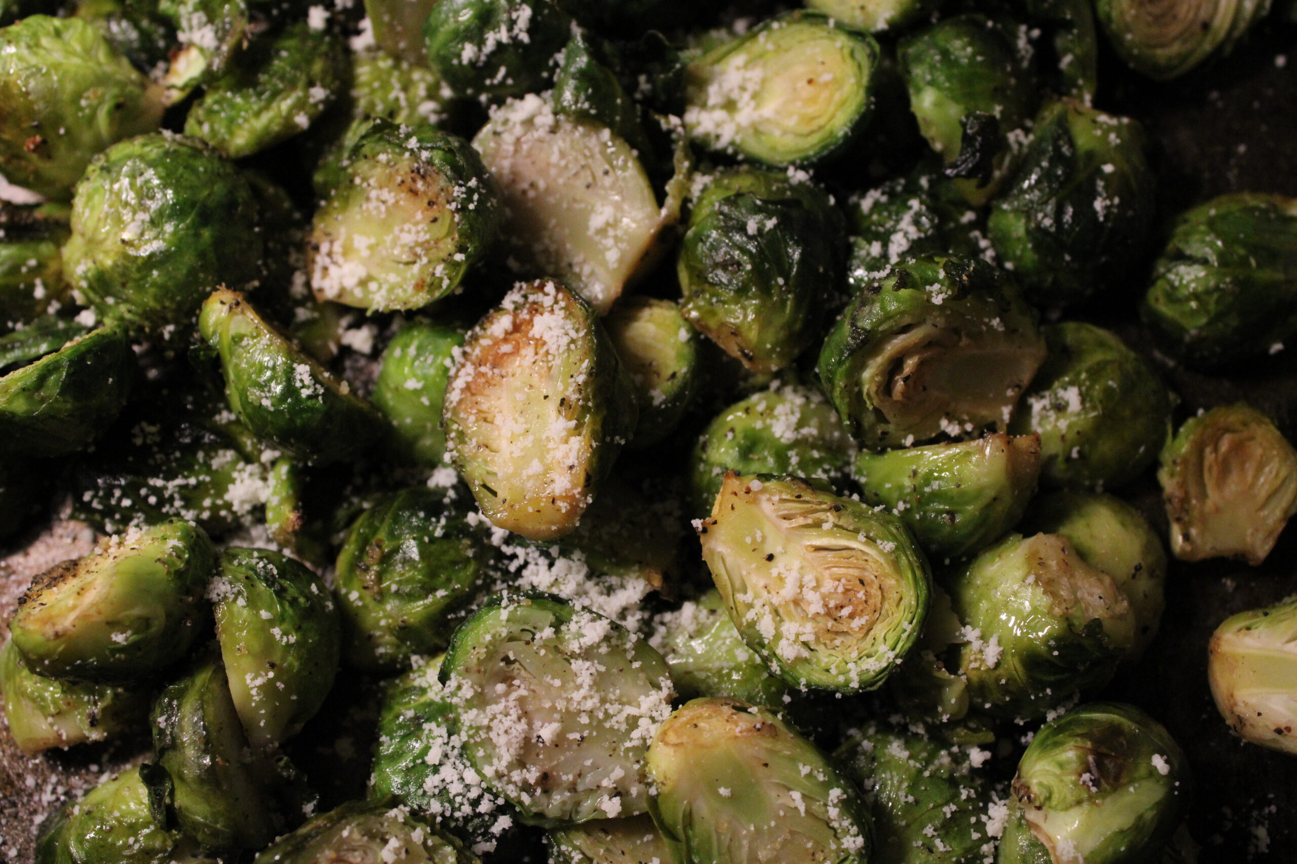 Garlic Parmesan Brussels Sprouts