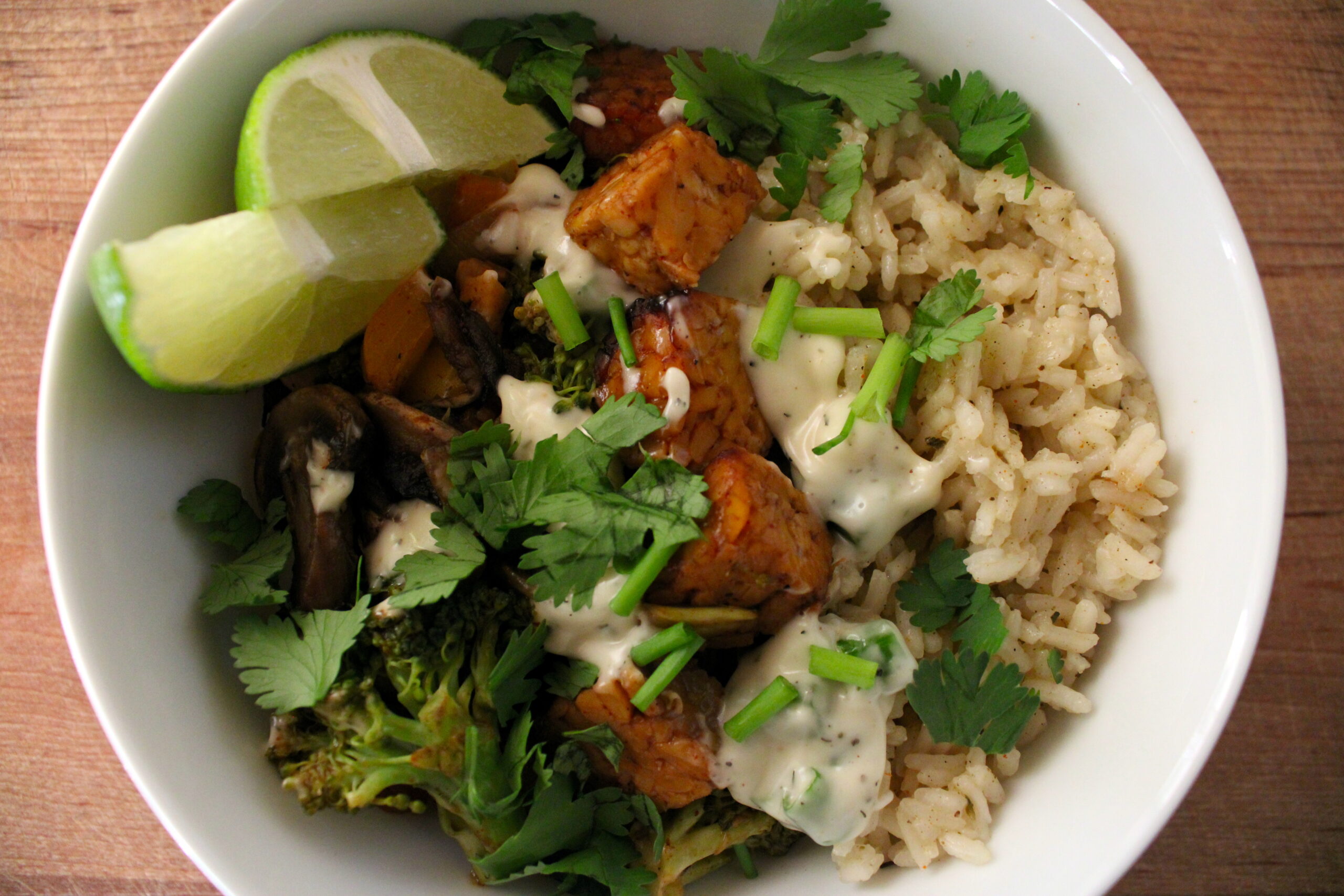 BBQ Tempeh Rice Bowl