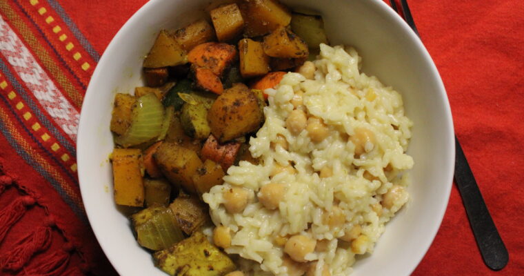 Creamy Coconut Pilaf & Curry Vegetables