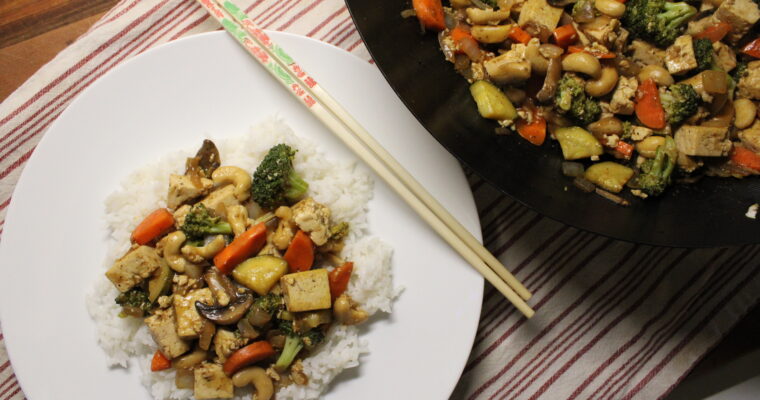 Orange Cashew Tofu