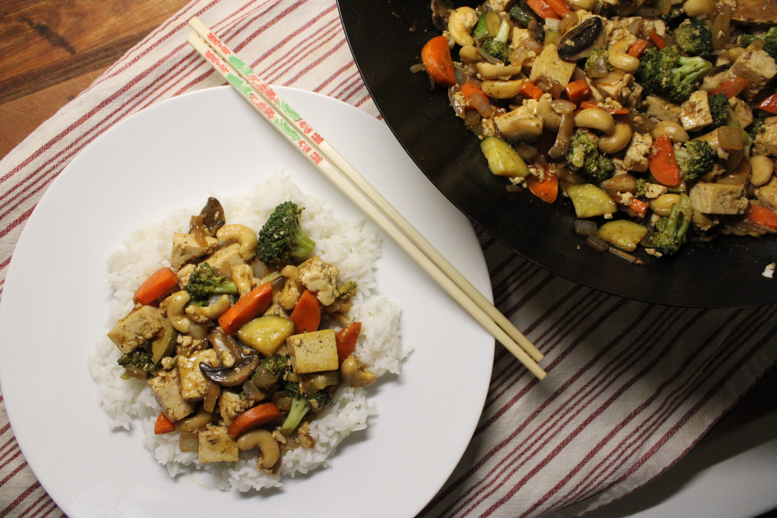 Orange Cashew Tofu