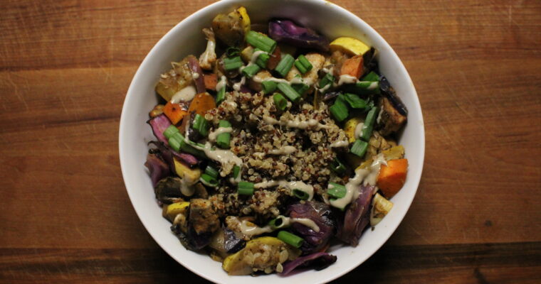 Roasted Cauliflower Quinoa Bowl