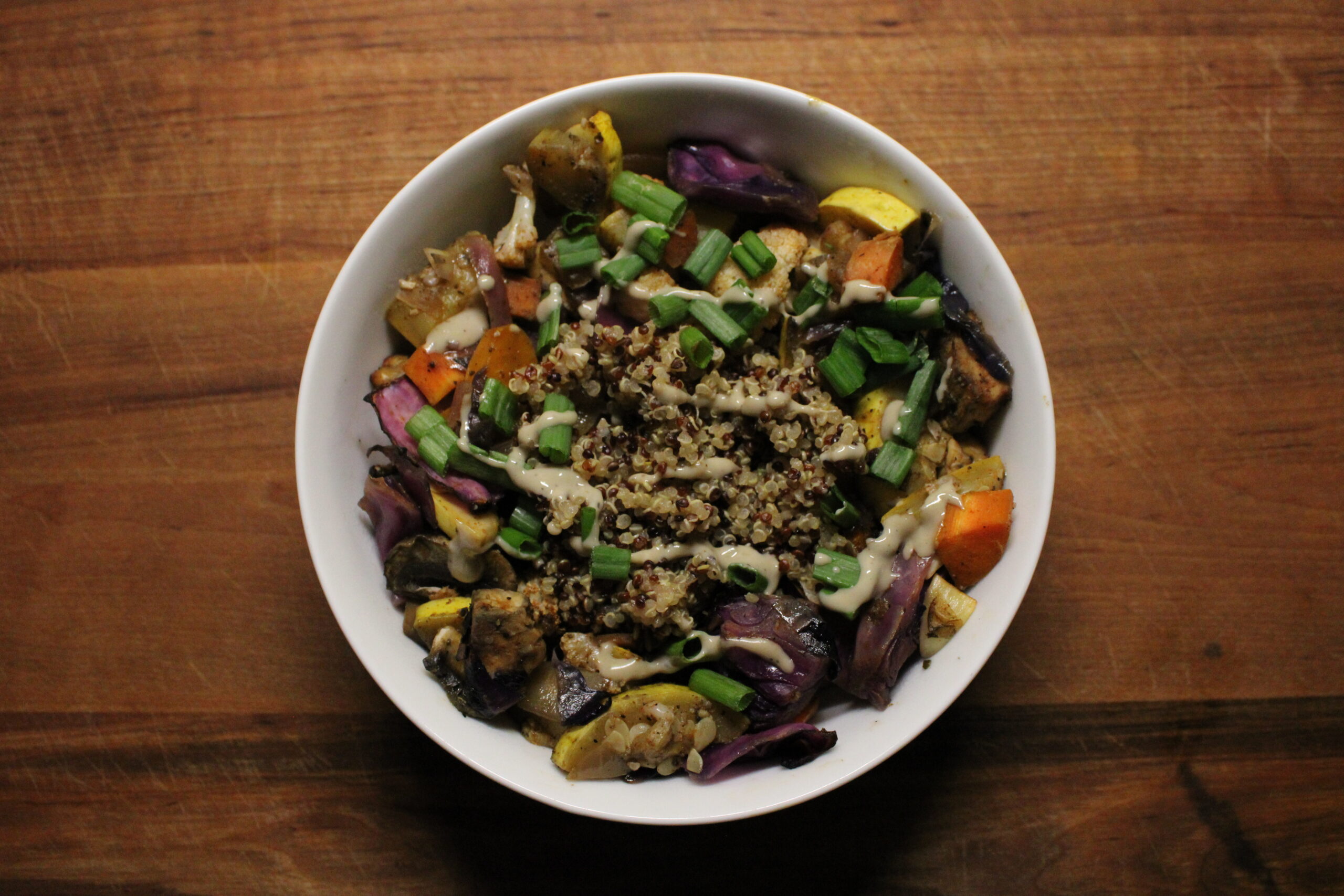 Roasted Cauliflower Quinoa Bowl