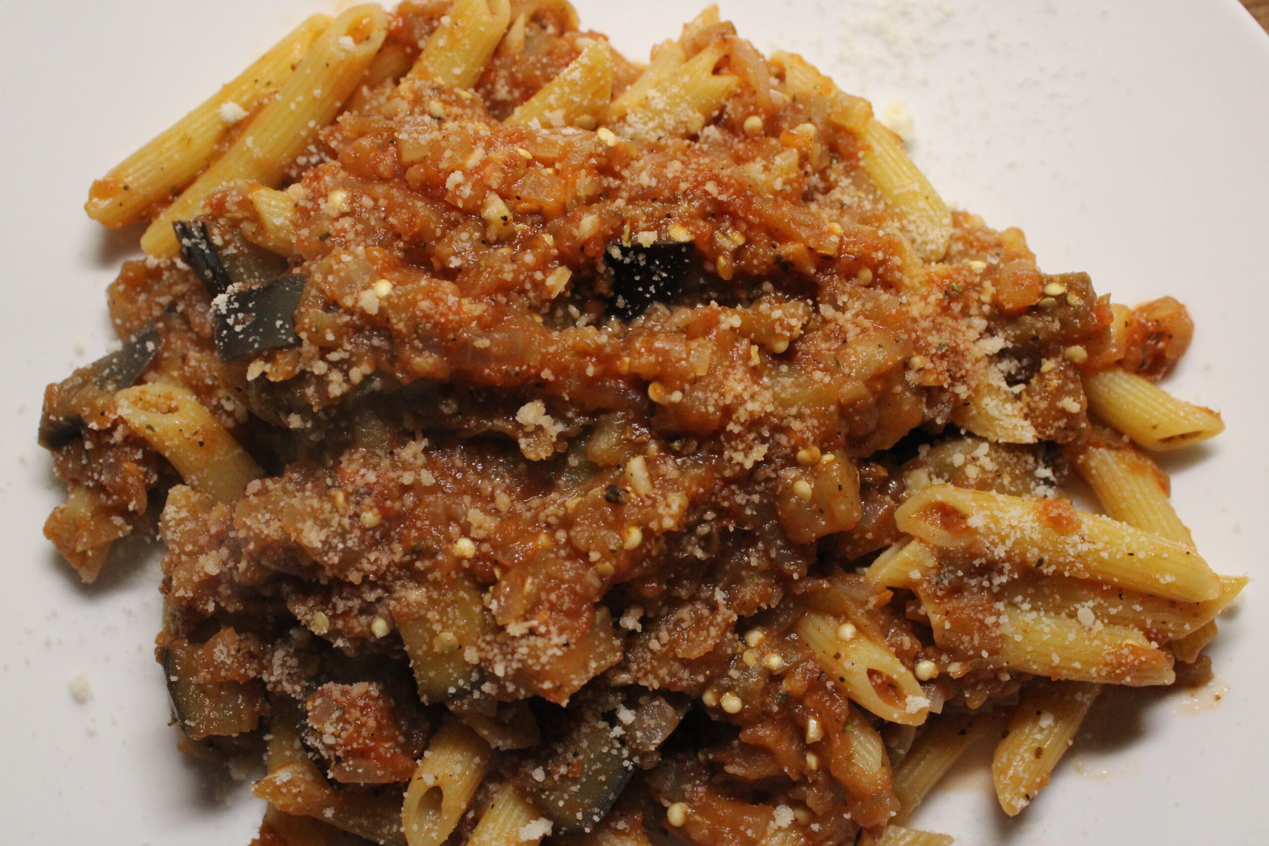 Spiced Eggplant Penne