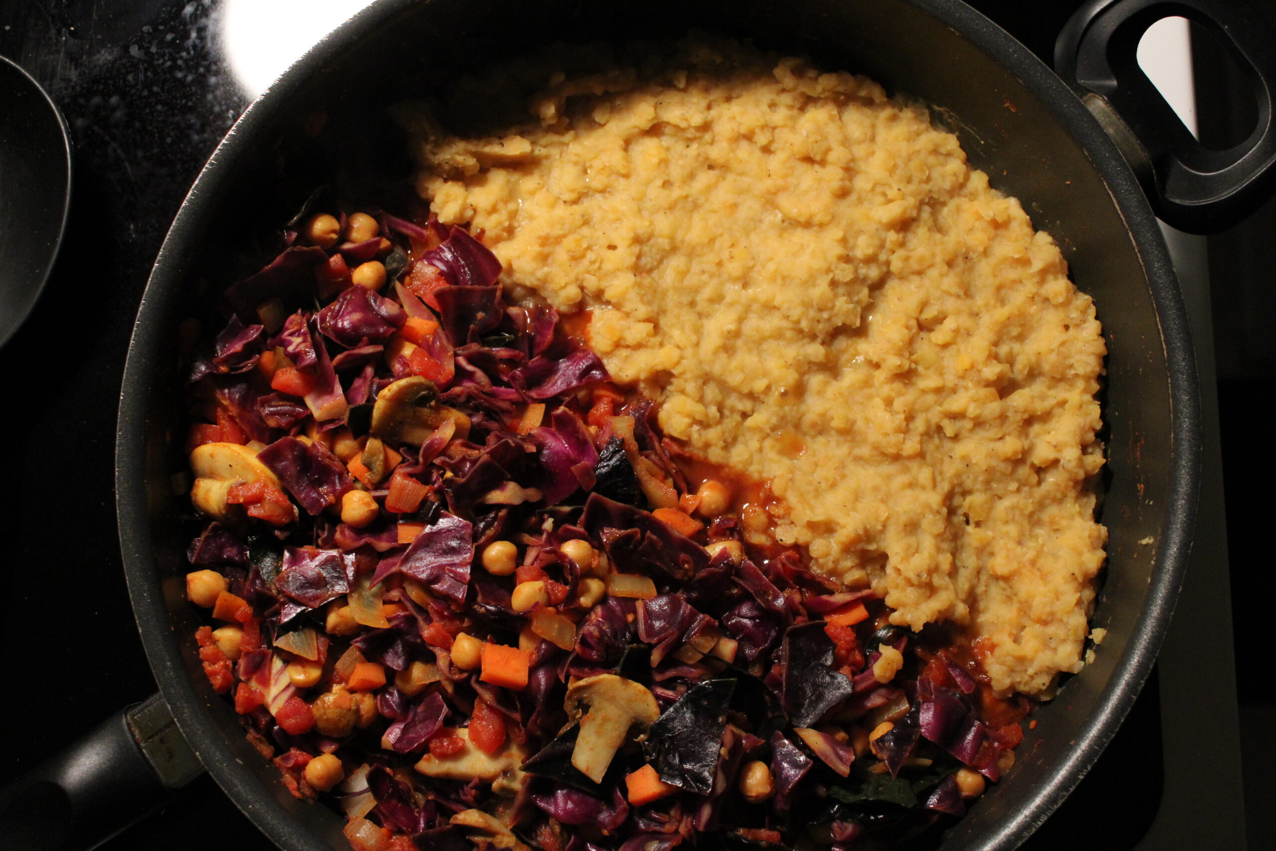 Curried Cabbage & Coconut Lentils