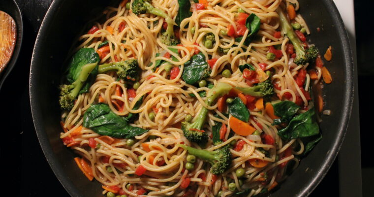 One-Pot Vegan Pasta Primavera