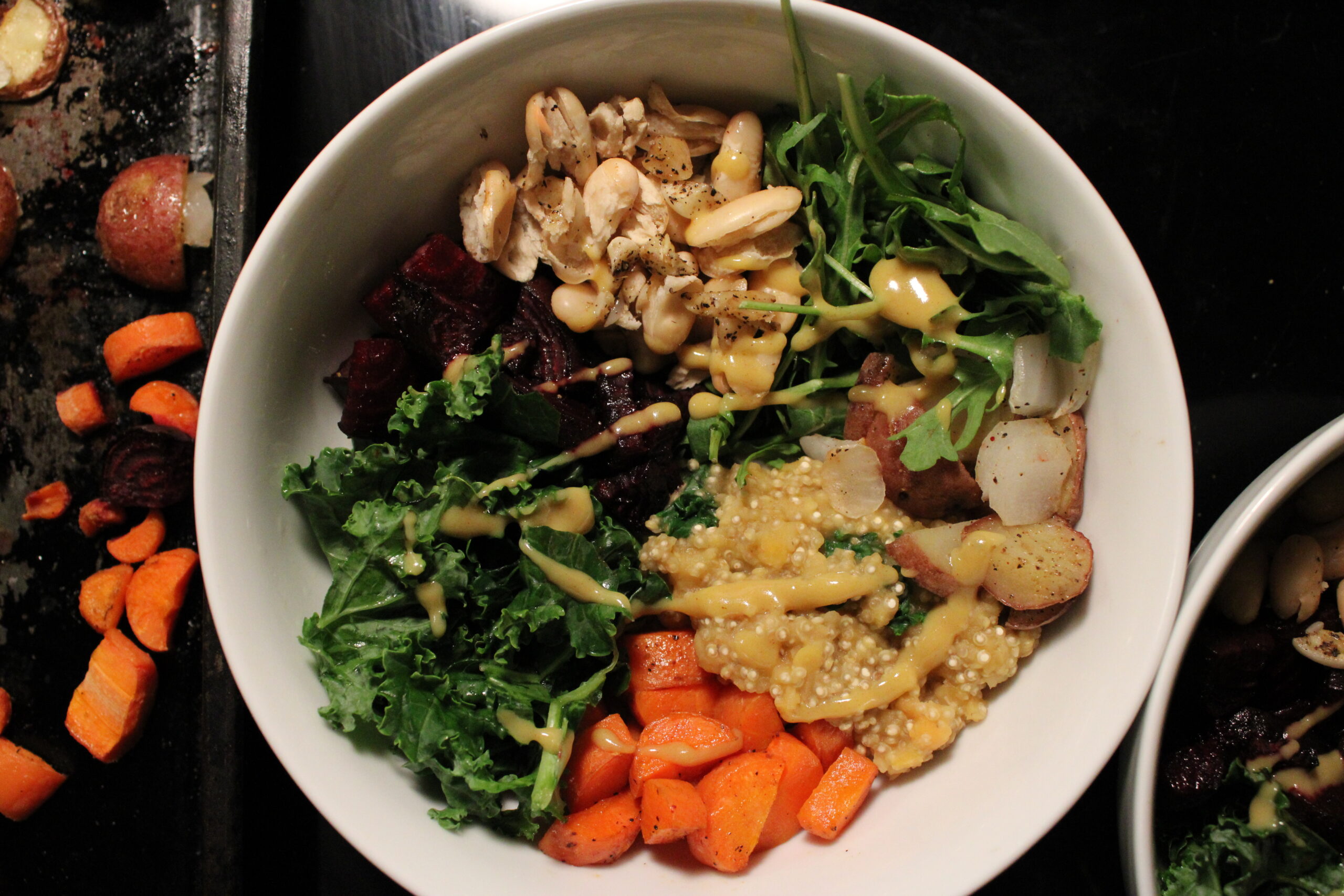 Roasted Roots & Protein Bowl