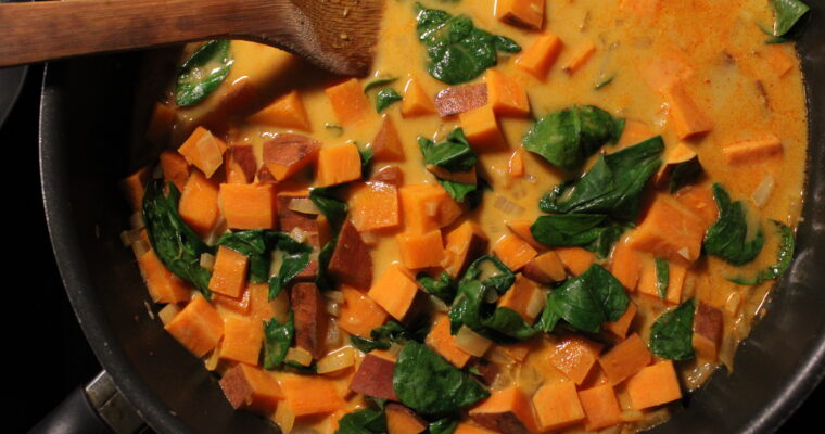 Sweet Potato & Spinach Curry