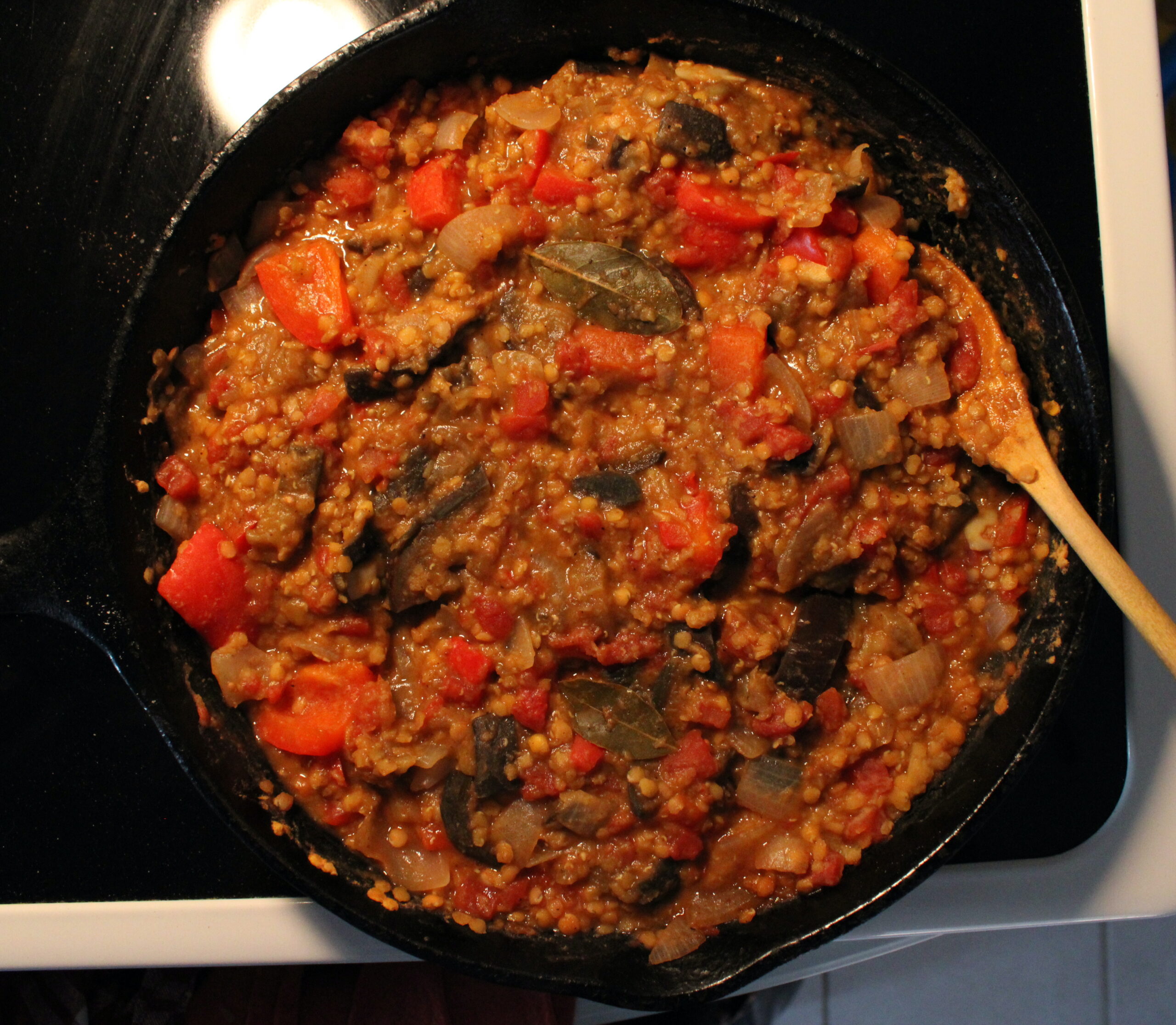 Turkish Lentil & Eggplant Stew