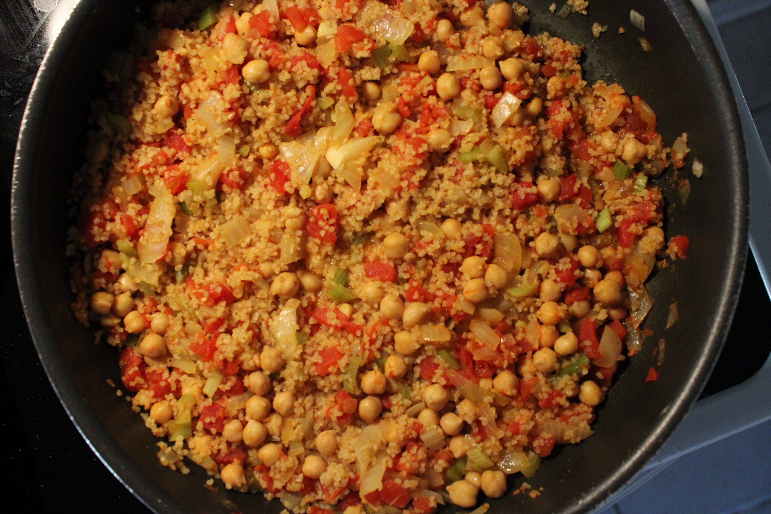 Chickpea Bulgur Wheat Bowl