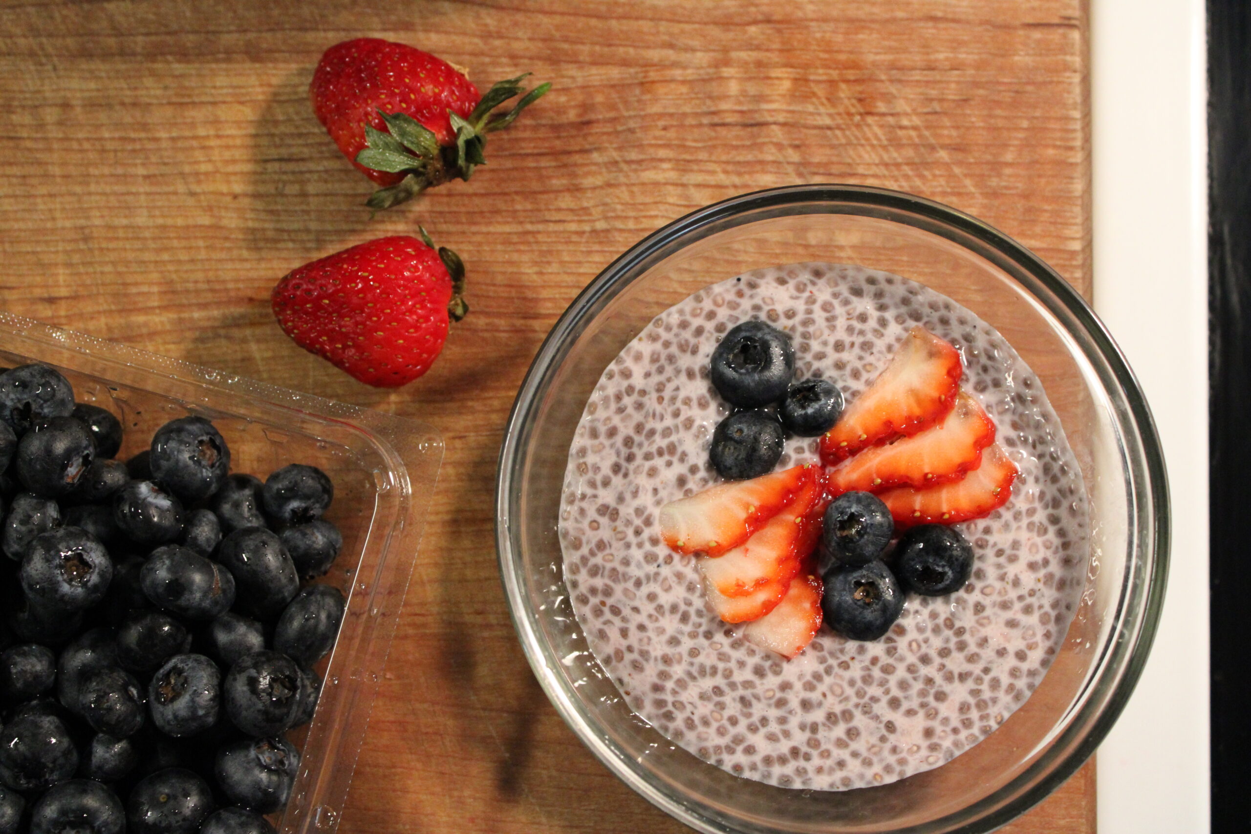 Strawberry Chia Seed Pudding