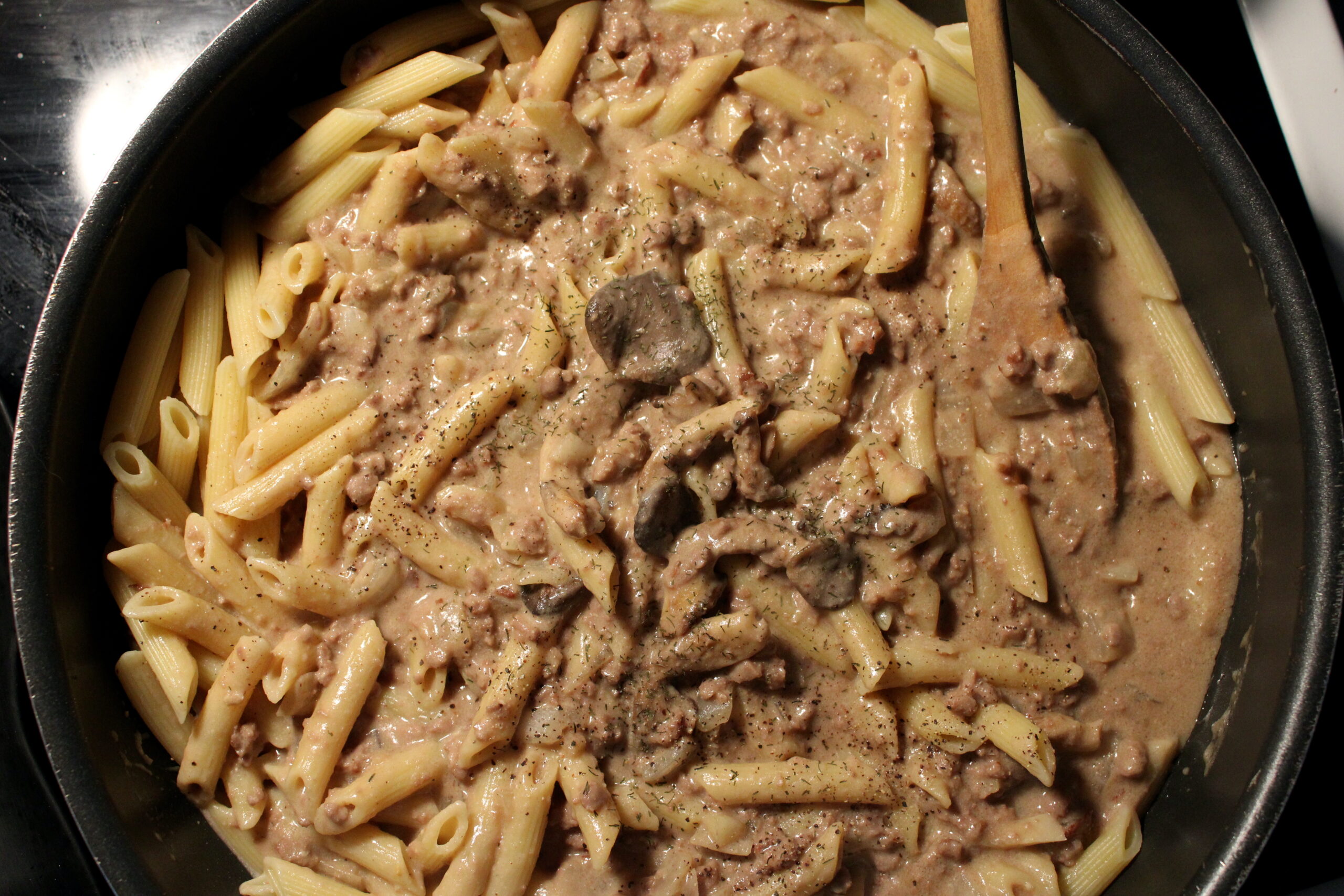 Oyster Mushroom Stroganoff