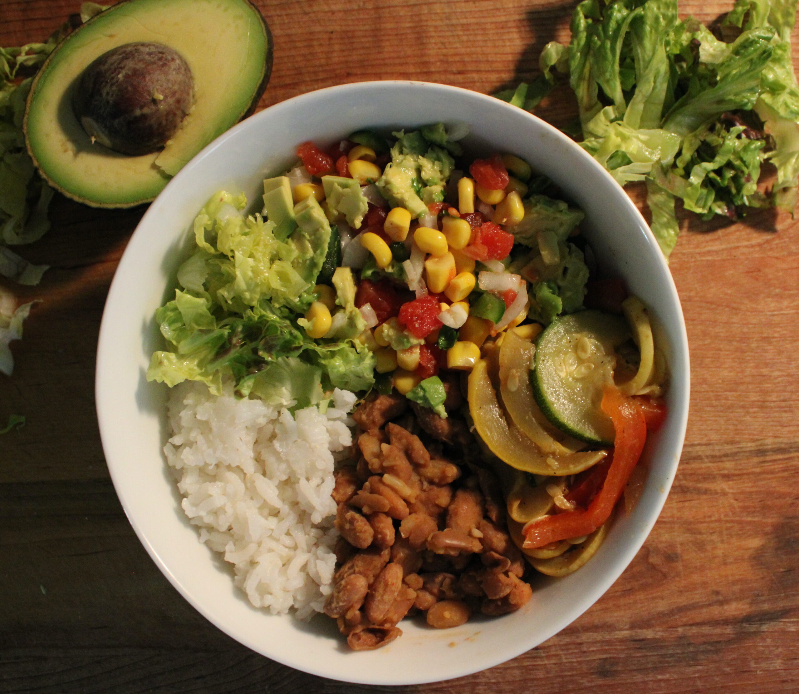 Pinto Fajita Rice Bowl