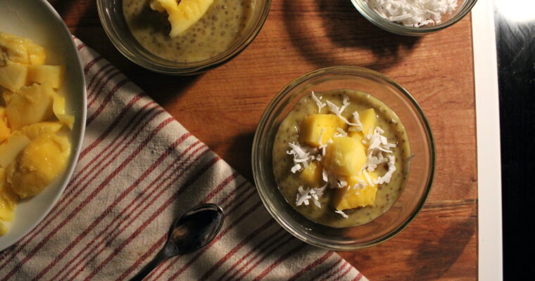 Mango Pineapple Chia Seed Pudding