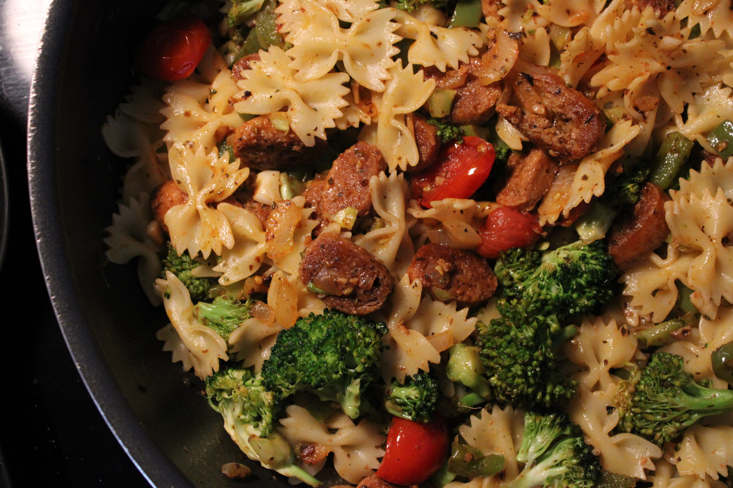 Hot Italian Sausage Pasta with Broccoli