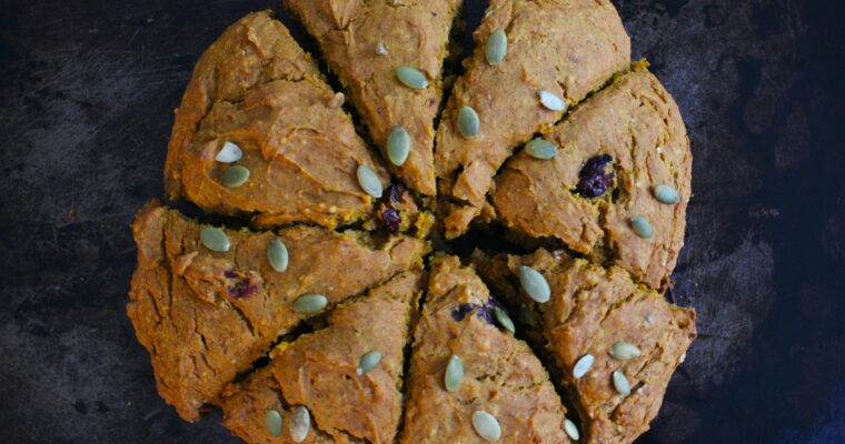 Pumpkin Cranberry Scones