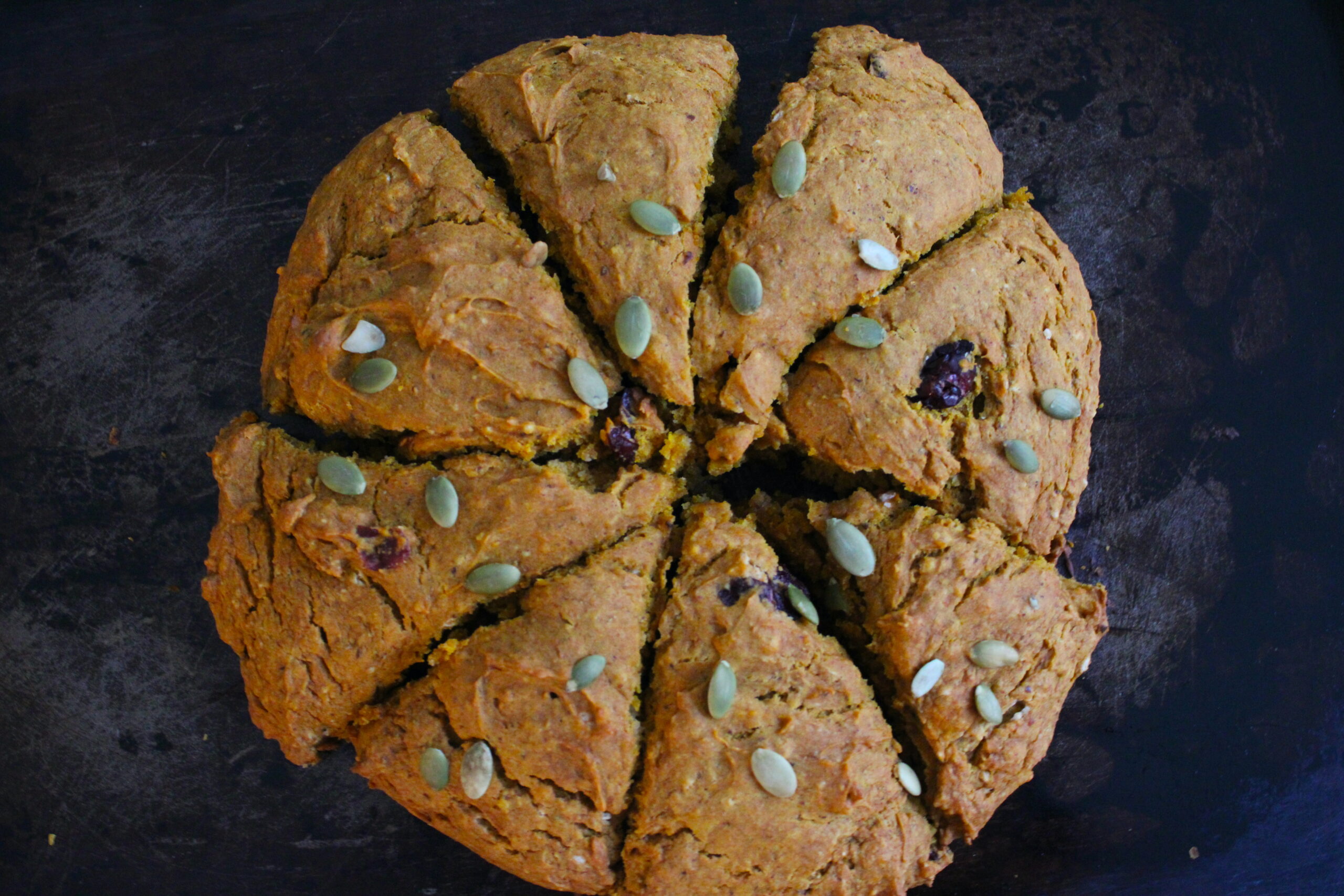 Pumpkin Cranberry Scones