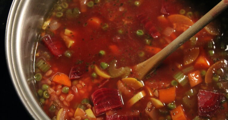 Beet & Barley Vegetable Soup