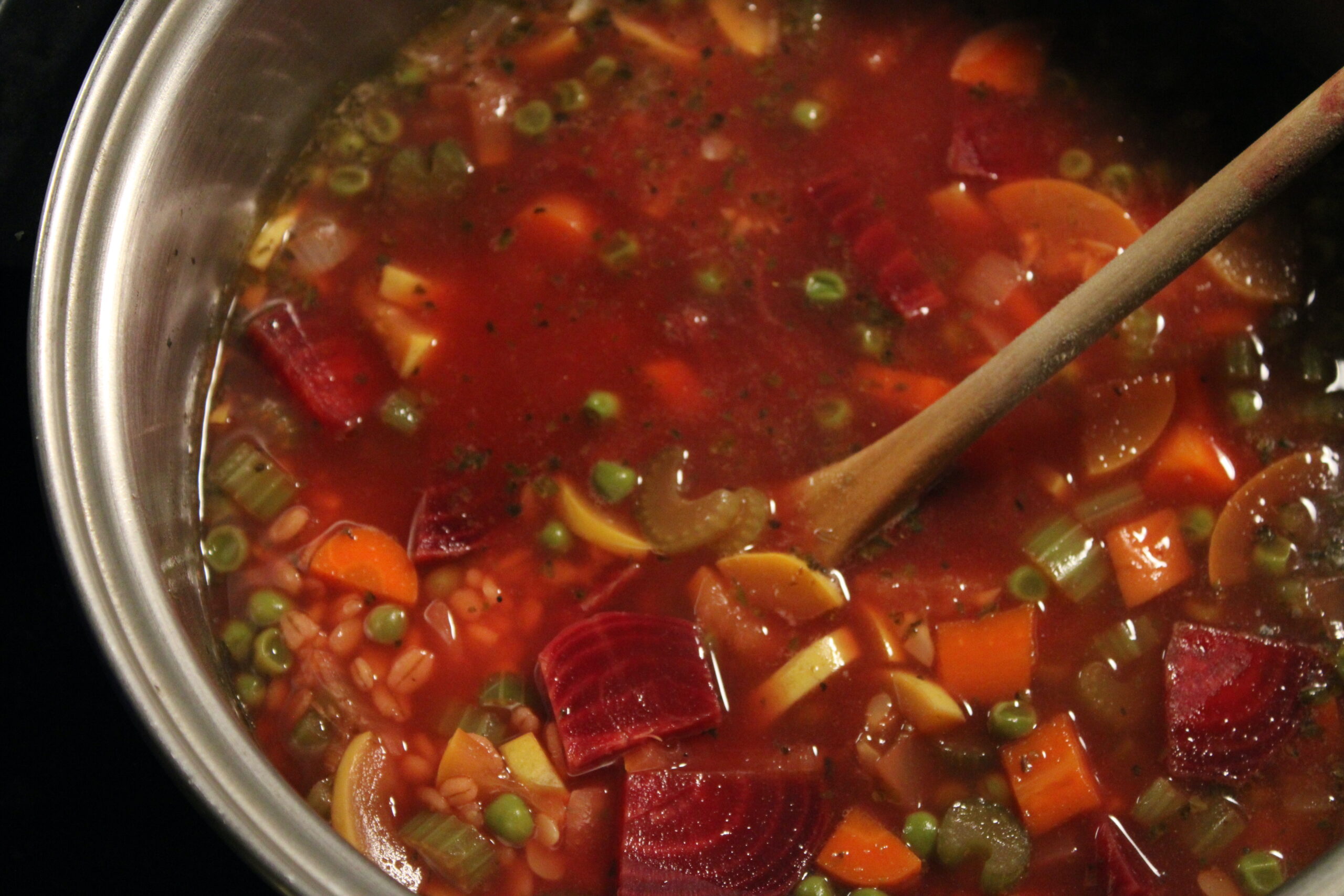 Beet & Barley Vegetable Soup