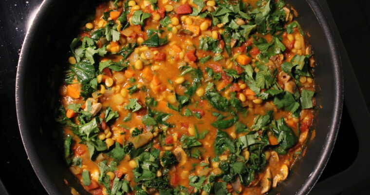 Chana Dal Spinach Curry