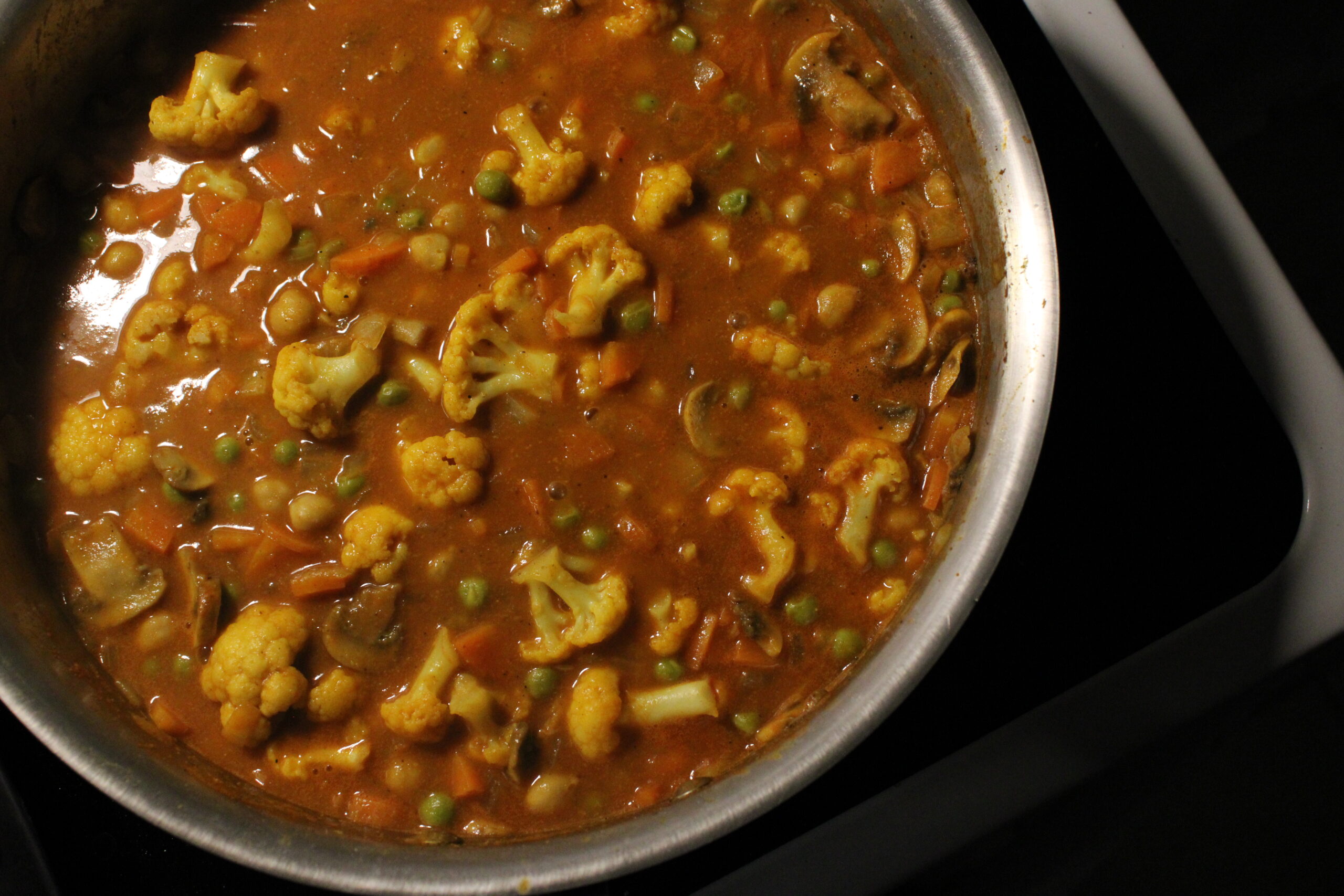 Jamaican Style Cauliflower Chickpea Curry