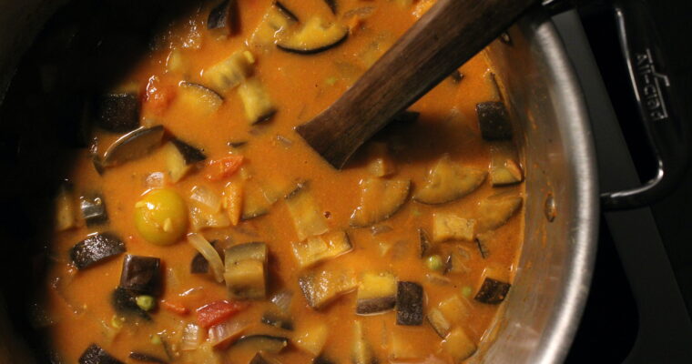 Eggplant Peanut Soup