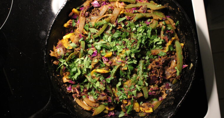 Black Bean Fajitas con Queso