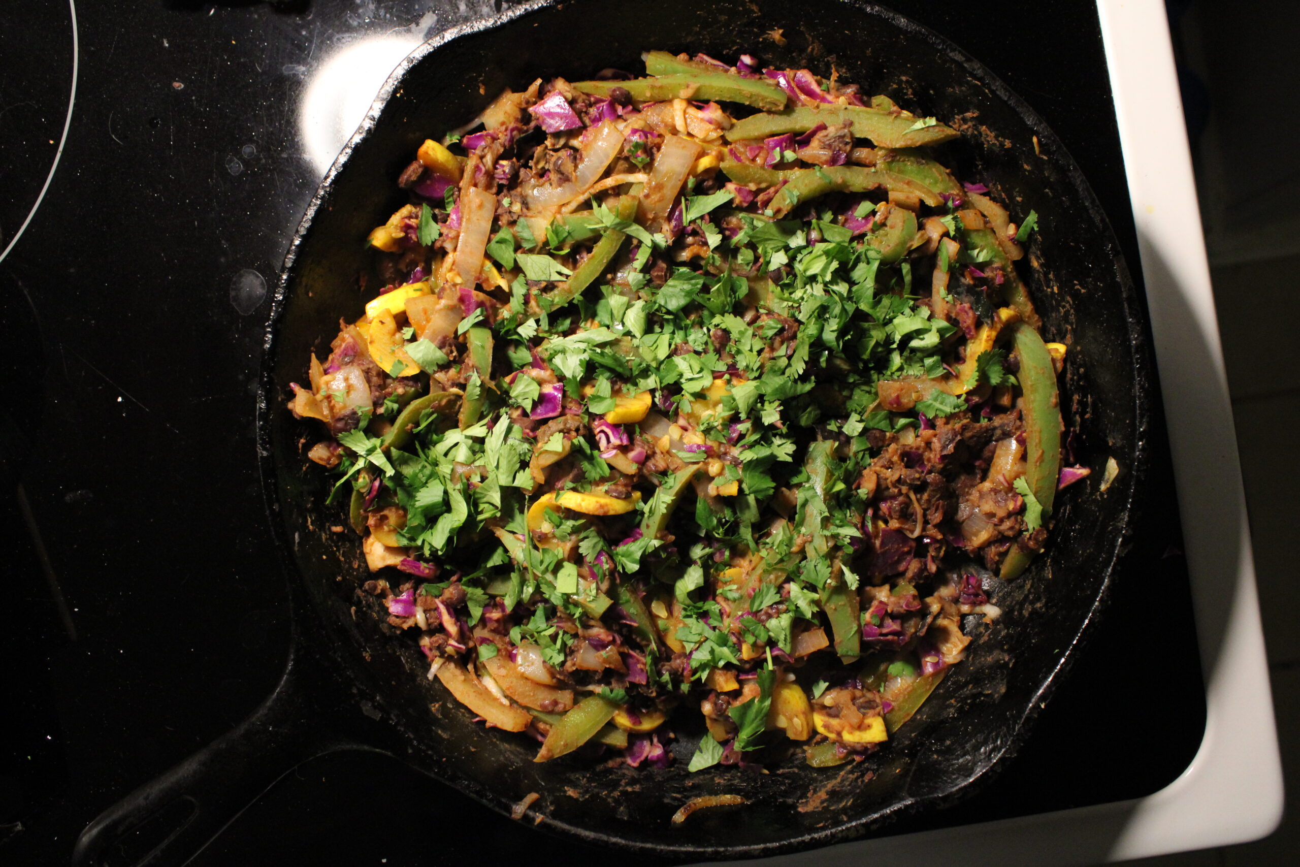 Black Bean Fajitas con Queso