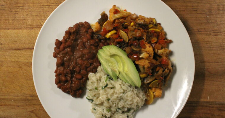 Cilantro Lime Rice & Mole Beans