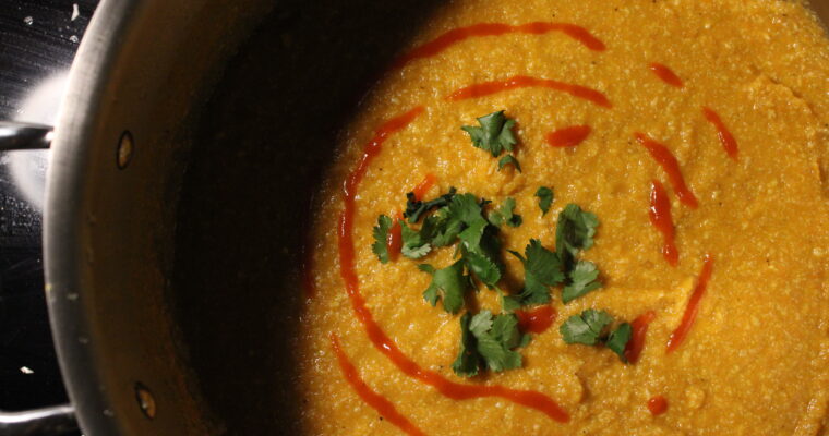 Carrot Quinoa Cashew Soup