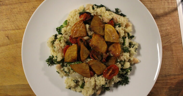 Roasted Beets & Tomatoes with Couscous