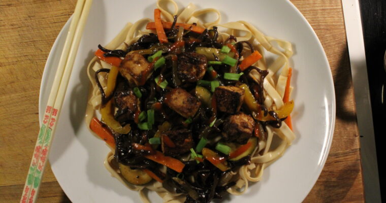 Mushroom Noodle Stir-Fry