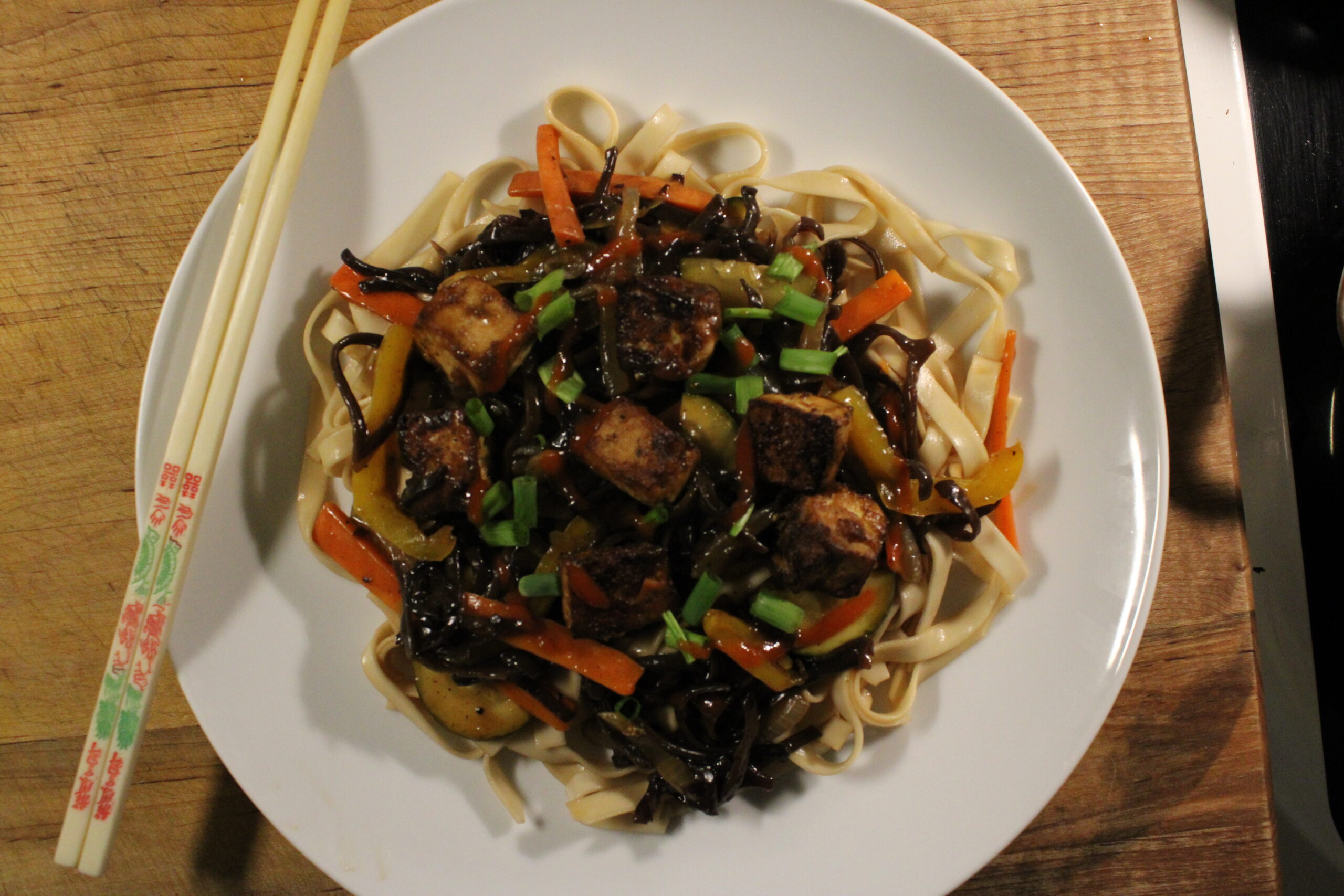 Mushroom Noodle Stir-Fry