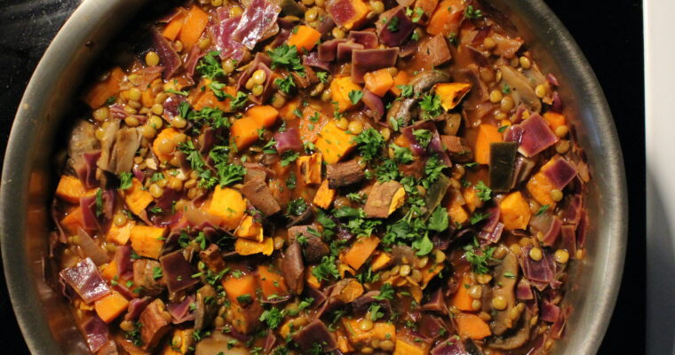 Berbere Sweet Potatoes & Lentils