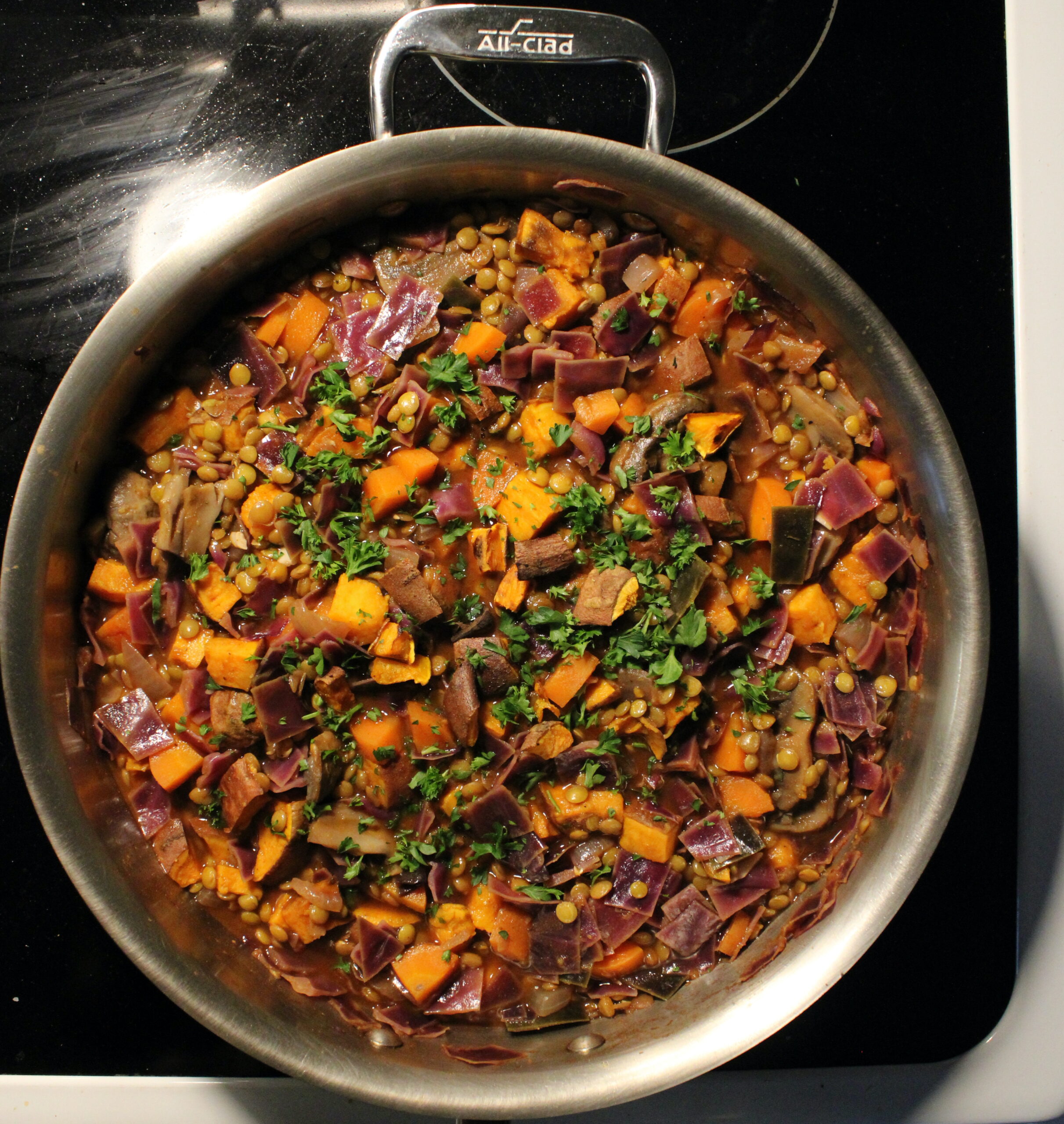 Berbere Sweet Potatoes & Lentils