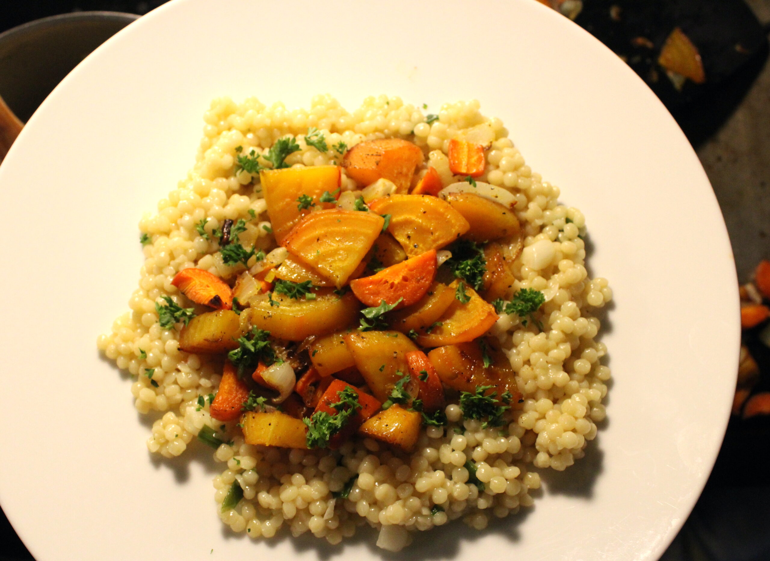 Roasted Beets & Carrots & Couscous
