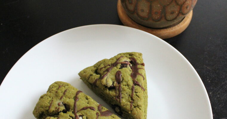 Matcha Chocolate Scones