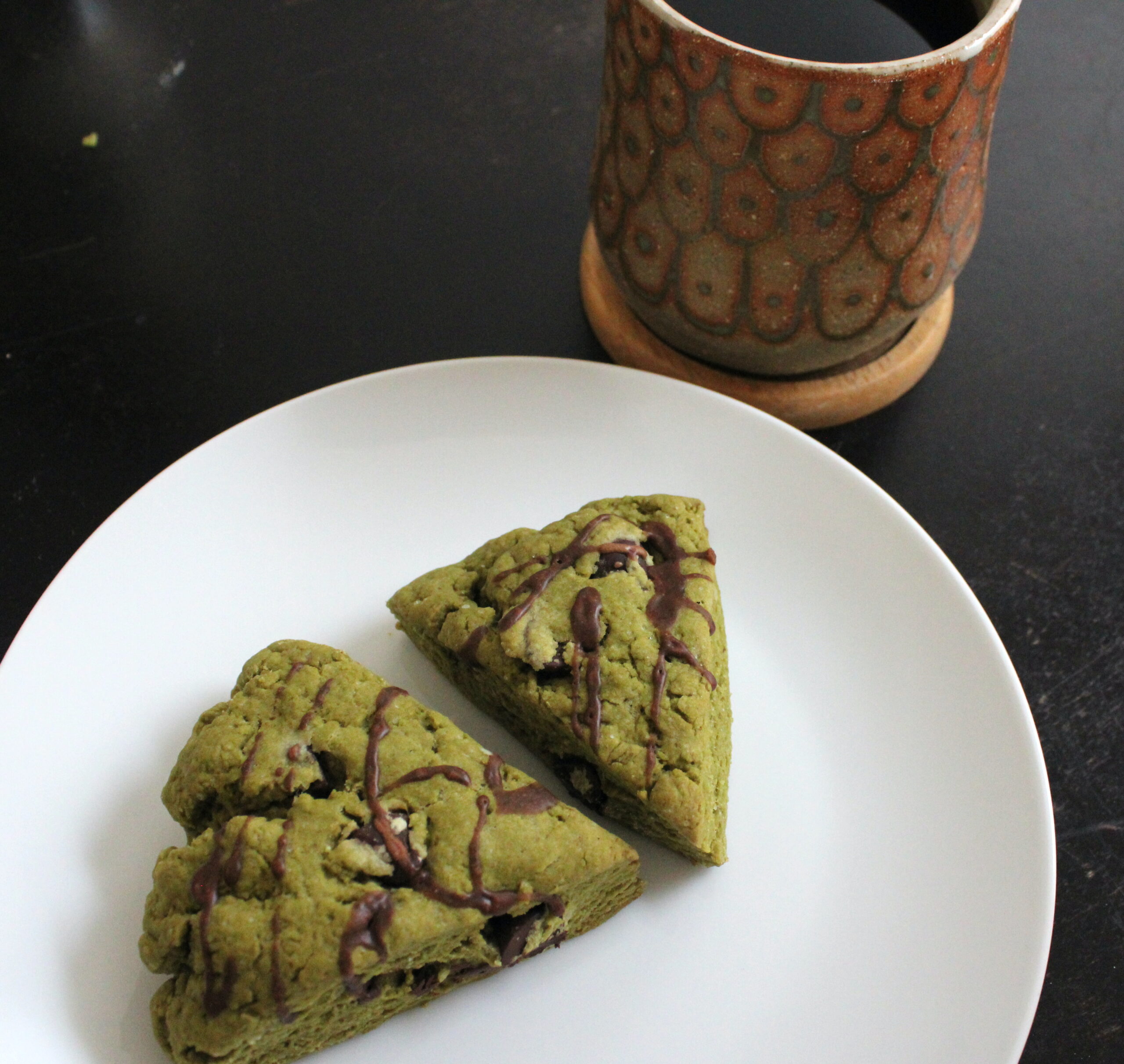 Matcha Chocolate Scones