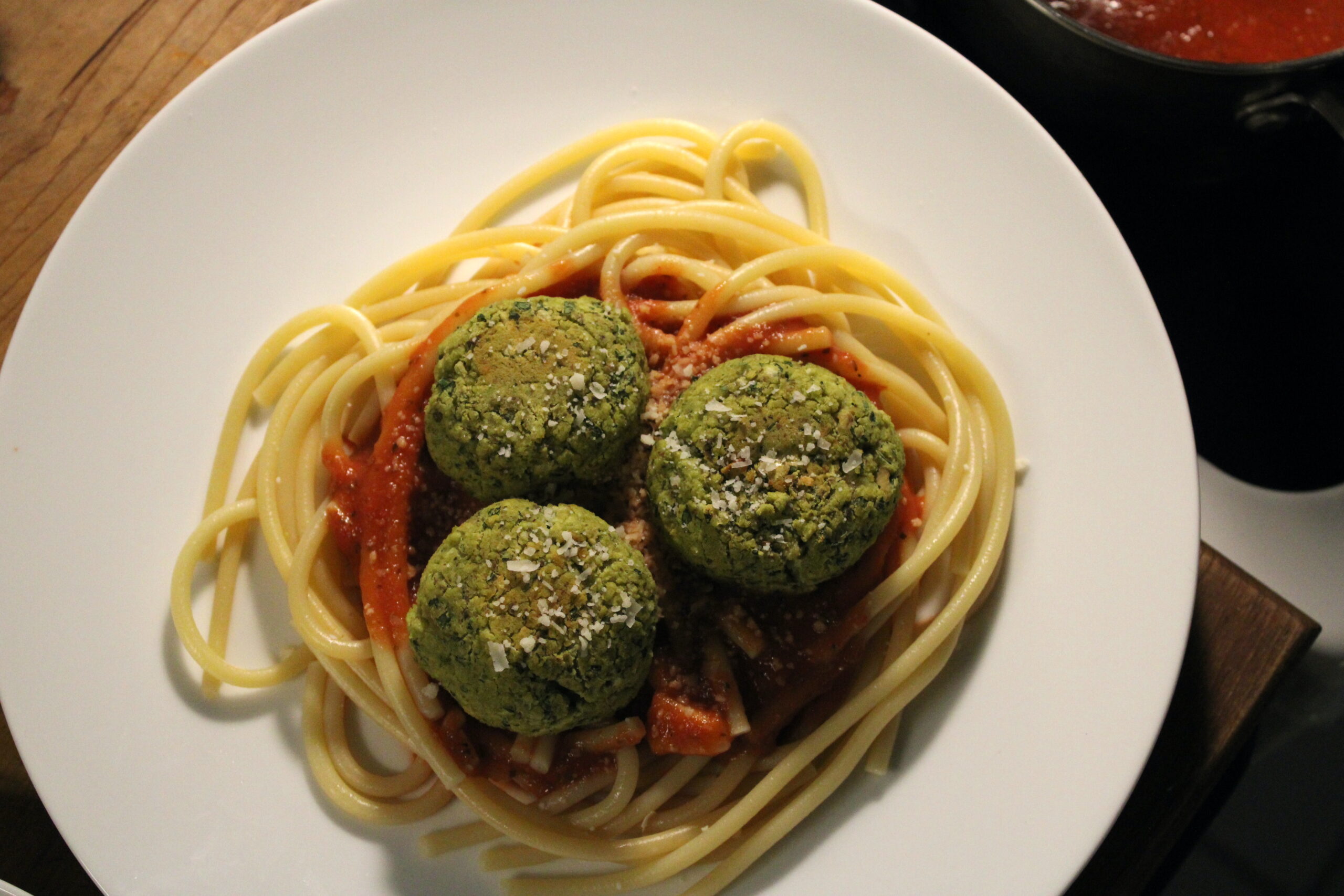 Lentil Meatball Spaghetti